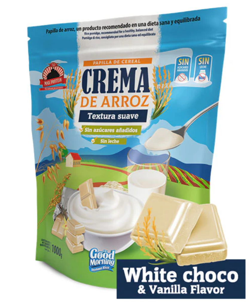 Good Morning Crema de arroz White Choco & Vanilla Blackmax 1kg