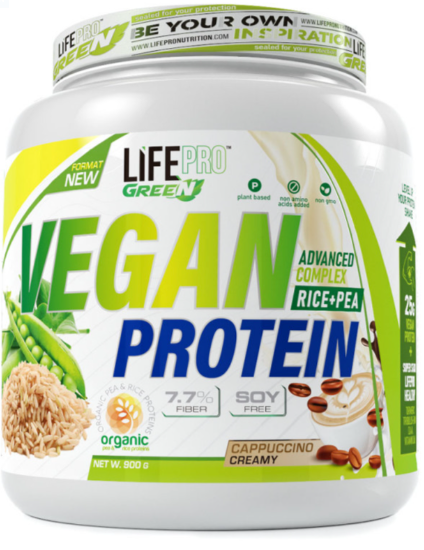 Life Pro Vegan Protein Capuccino Creamy 900g Organic Protein