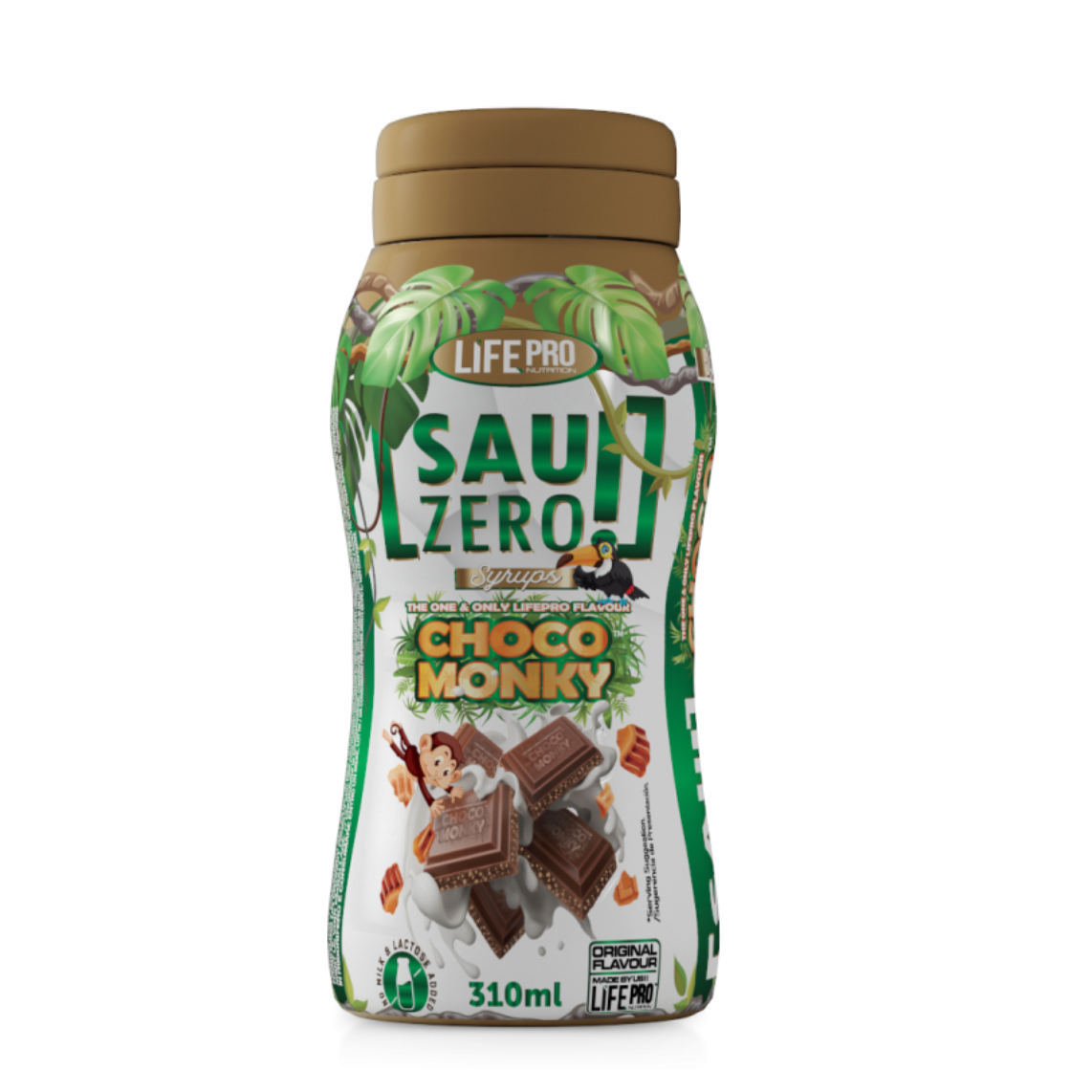 Sauzero Zero Calories Choco Monky 310ml