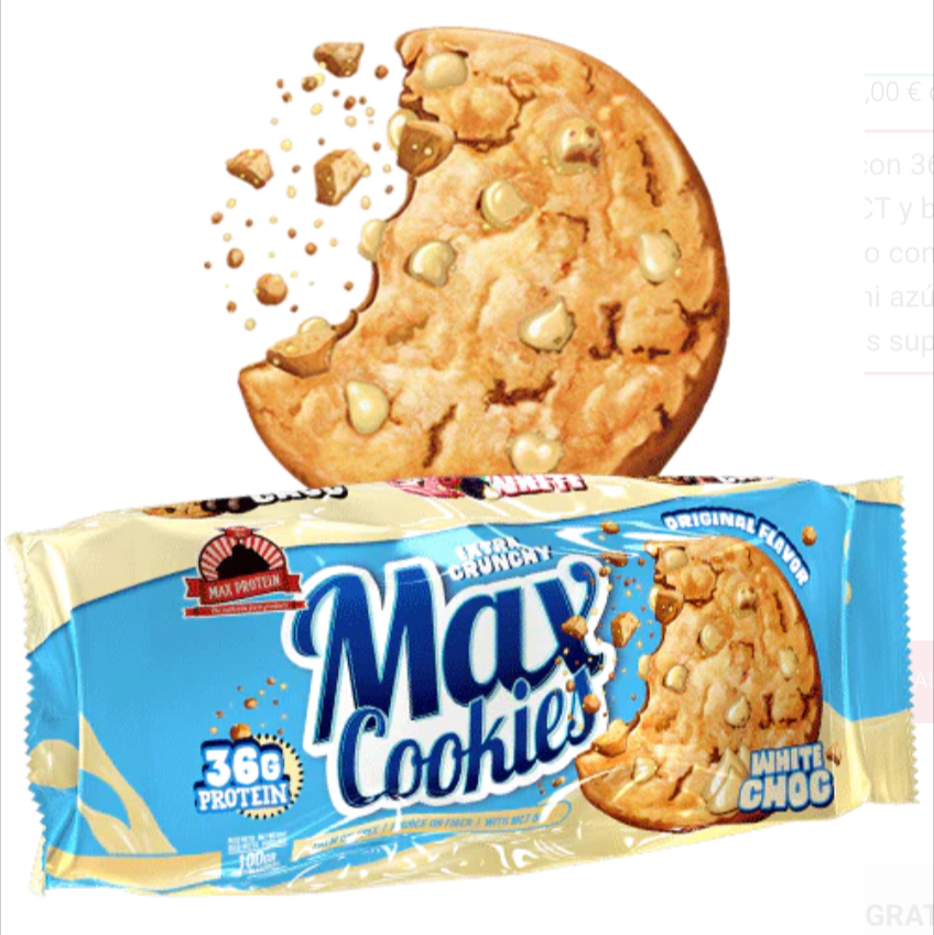 Max Cookies White Choc 120gr