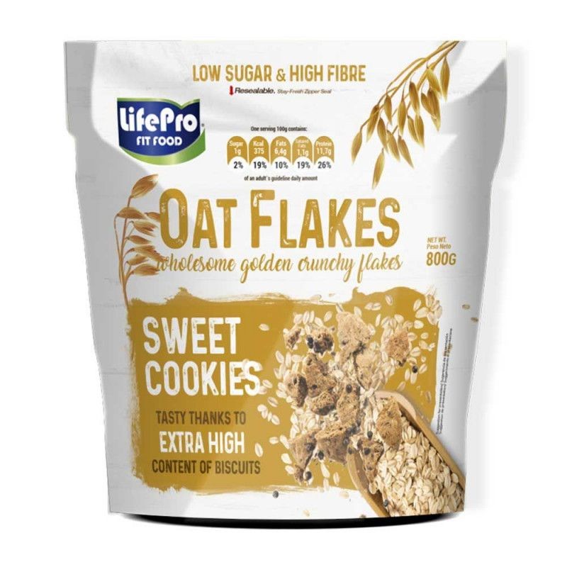 Life Pro Oat Flakes Cookies 800g
