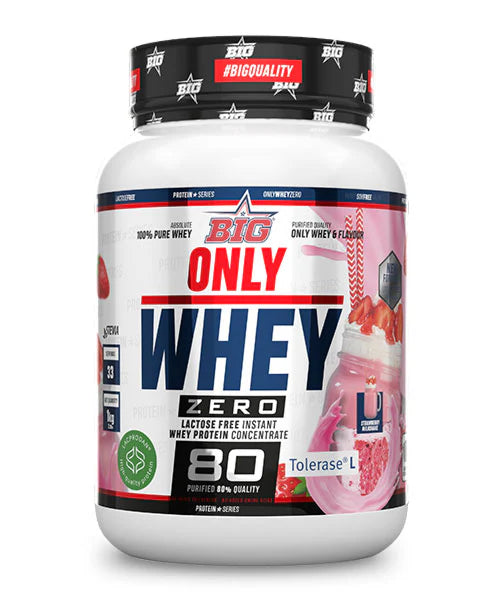 BIG Only Whey Zero 1kg Strawberry Milkshake